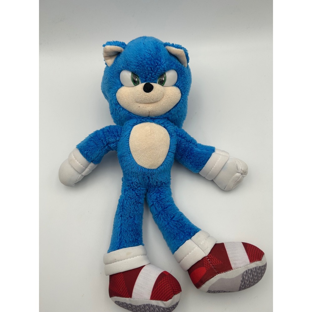 Sonic the Hedgehog Plush Blue Sega Stuffed Animal Toy 13 Inch Collectible